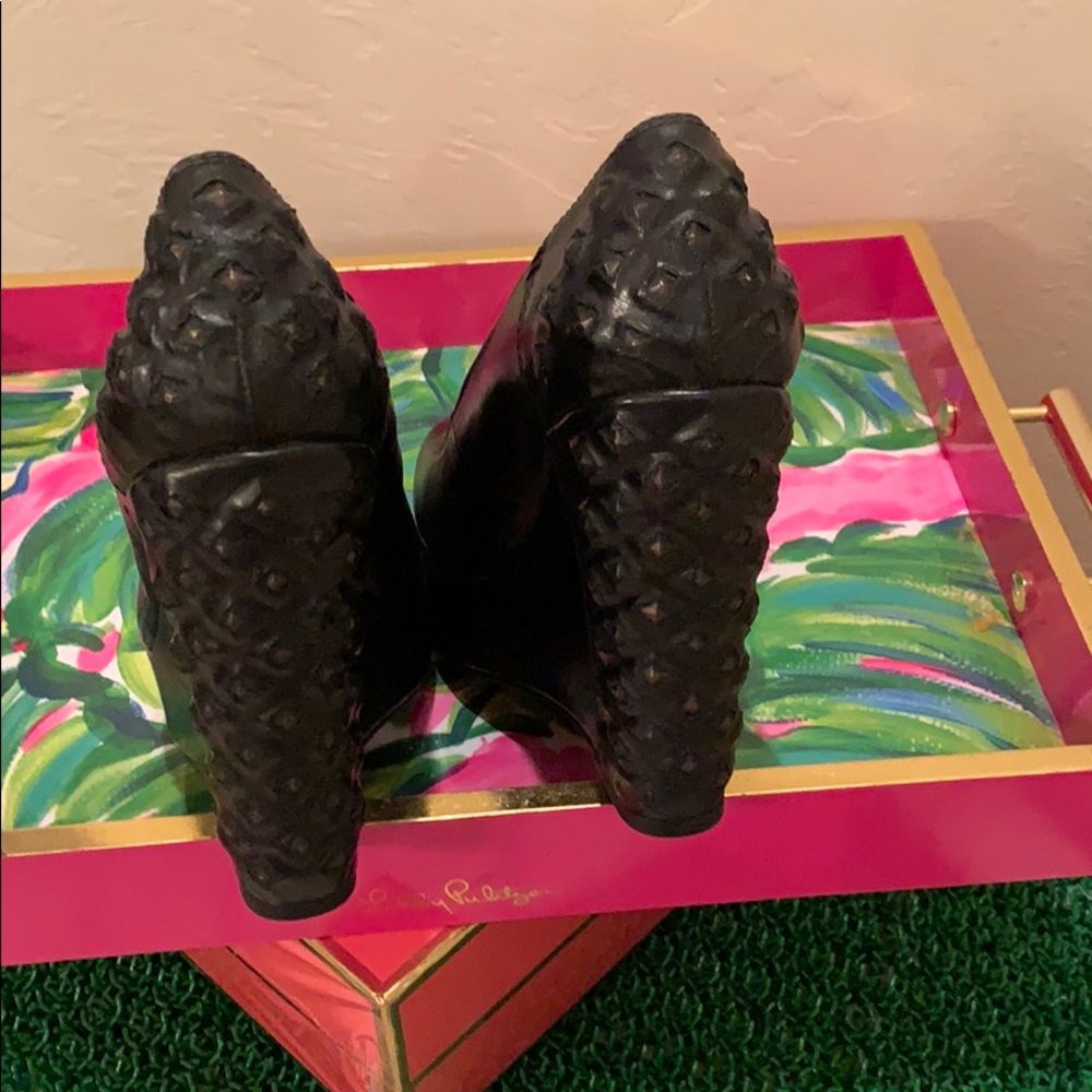 Calvin Klein Jeans Wedges All Black - Picture 3 of 5